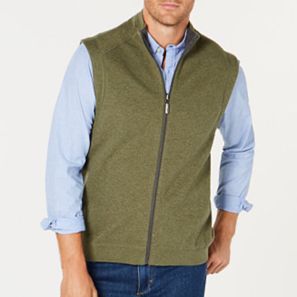 Tommy Bahama Flip‎ Side Reversible Vest Blue Green